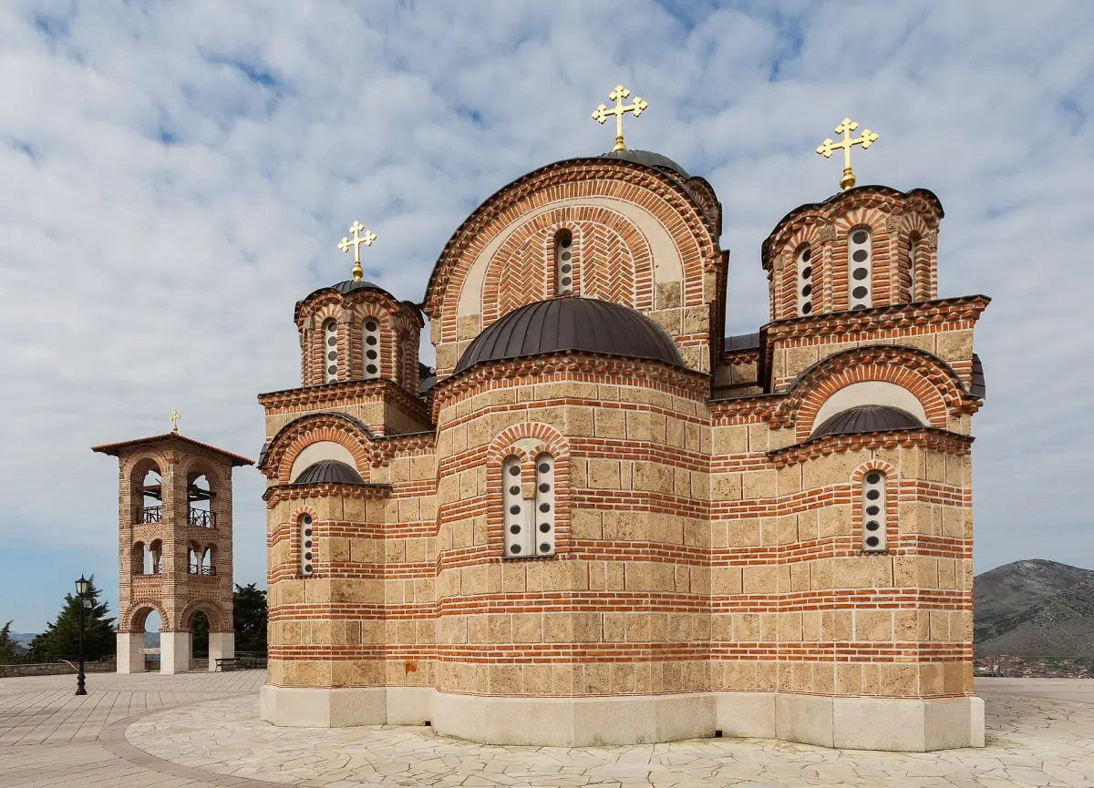 The Hercegovačka Gračanica church above Trebinje
