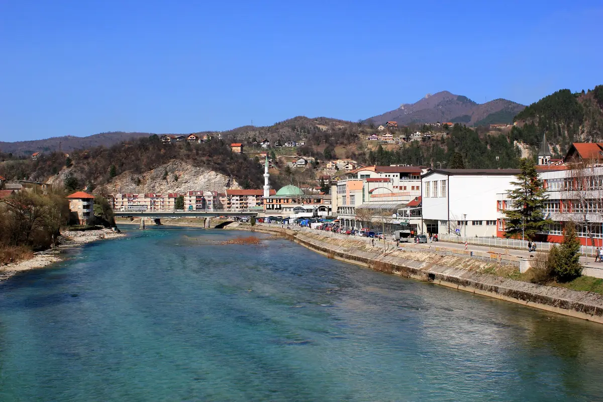 The turquoise Neretva in Konjic