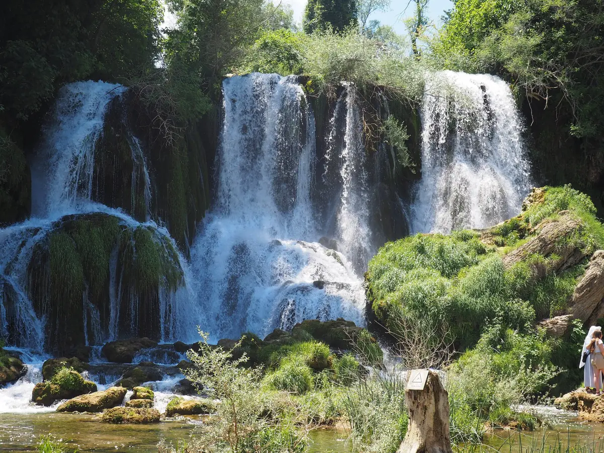 The Kravica waterfalls close up