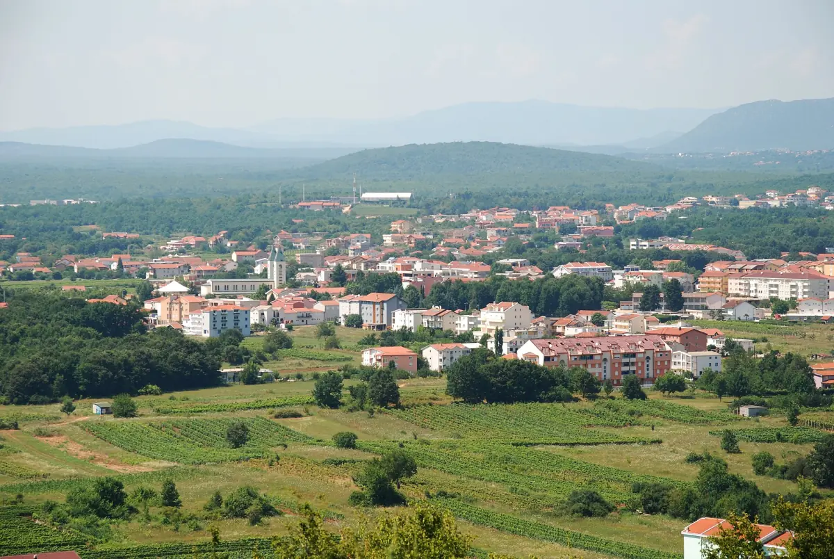Medjugorje seen from Podbrdo