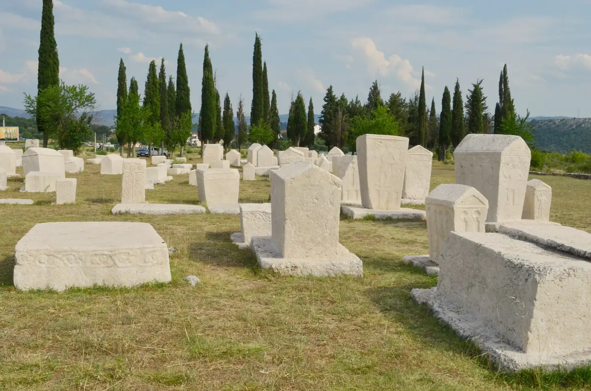 Stećci tombstones at the Radimlja necropolis