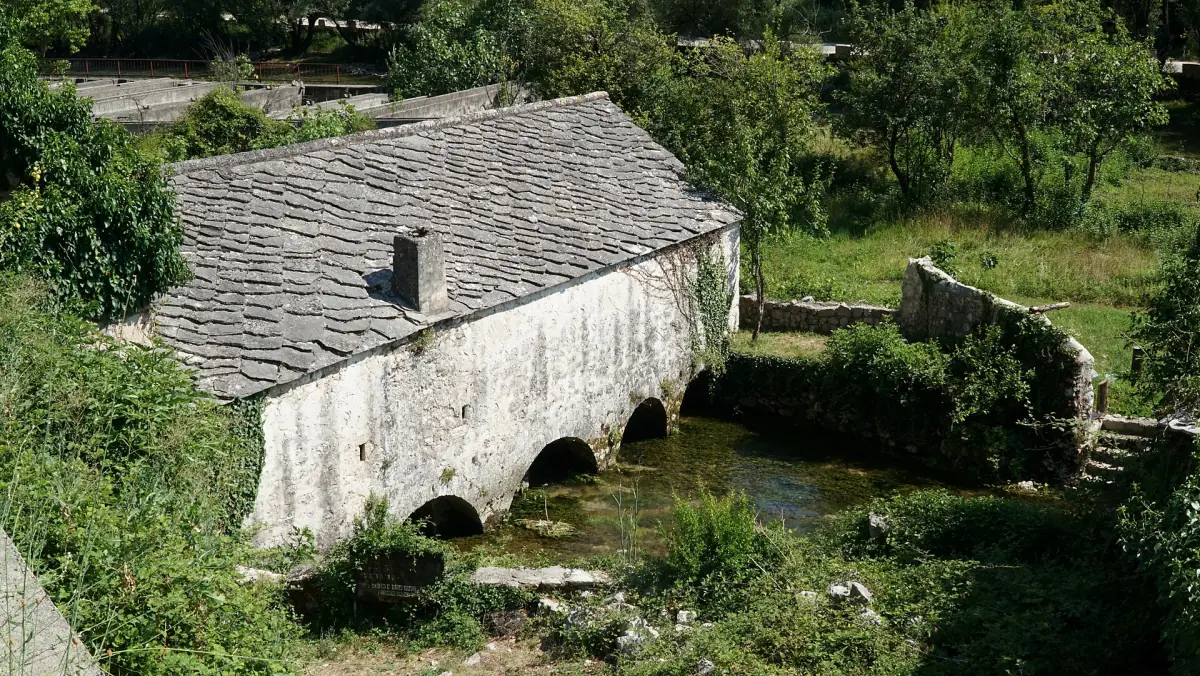 An old water mill over the Buna at Blagaj